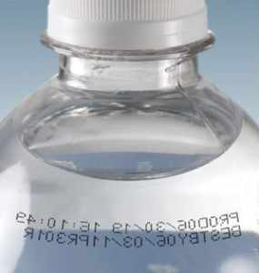 Bottled of Water with Expiration Date Printed