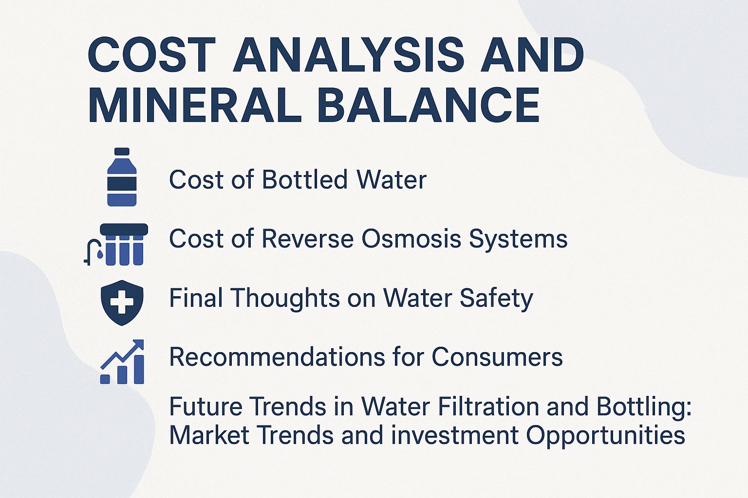 Cost Analysis and Mineral Balance